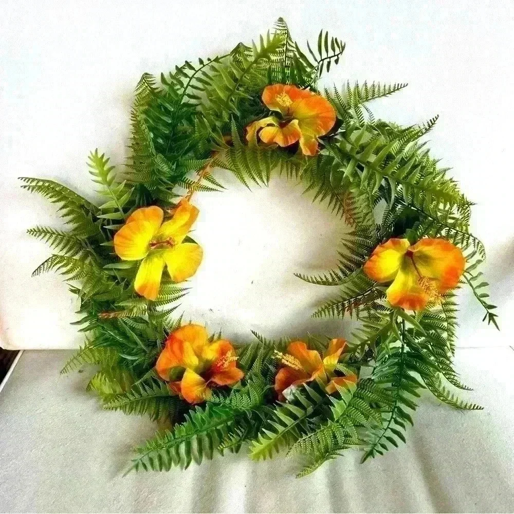 IKEA HÖSTKVÄLL Artificial wreath, indoor/outdoor/fern green, 17 ¾ 